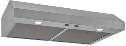 Broan-NuTone 36-Inch Stainless Steel Under Cabinet Range Hood- Trusted Quiet Power with 350 CFM, 1.5 Sones for Effective Everyday Kitchen Ventilation