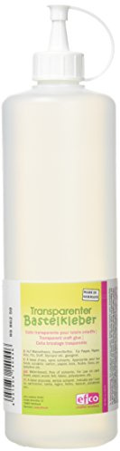 Efco Kleber für Hobby und Bastelarbeiten, transparent, 500 ml/500 g