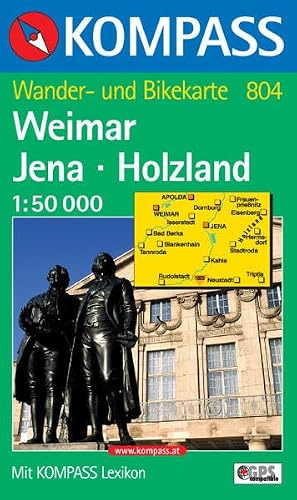 Weimar, Jena, Holzland: Wander- und Bikekarte. 1:50.000. GPS-genau