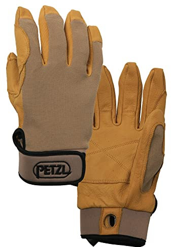 PETZL - Leichte Handschuhe zum Sichern und Abseilen CORDEX - Unisex, Hellbraun , L
