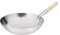 Vogue K299 Wok en acier doux avec base ronde 35,6 cm Argenté