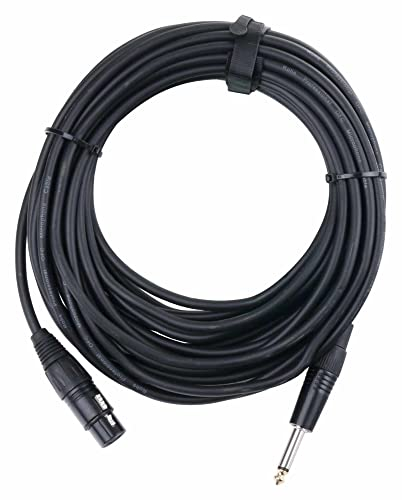 Pronomic 30729 - Cable para micrófono XLR a jack (10 m), color negro