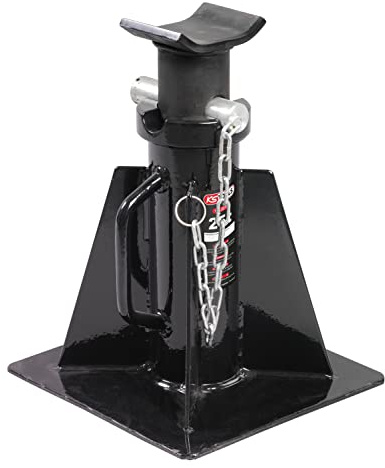 KS TOOLS 160.0379 - Chandelle Basse PL 25T à Goupilles, Hauteur Max 640 mm, Noir