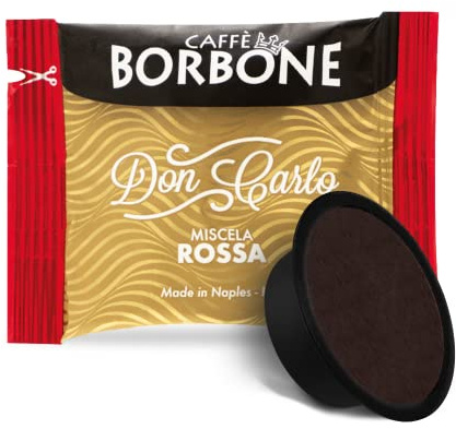 Caffè Borbone Don Carlo, Miscela Rossa - 200 Capsule, Compatibili con Macchine Lavazza®* A Modo Mio®* (2 confezione da 100)