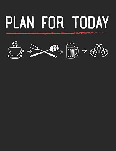 Mein Grillbuch: ♦ deine eigenen Grillrezepte auf einen Blick ♦ Vorausgefülltes Grillprotokoll für deine eigenen Rezepte und Fleisch-Kreationen ♦ ... ♦ Motiv: BBQ is the plan for today 2