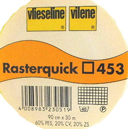 Vlieseline Rasterquick Viereck 453 1m x 90cm Lineal Messgerät geformt aus Kunststoff