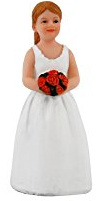 Tortenfigur Mädchen Kommunion Konfirmation Hochzeit mit Kind Tortendeko
