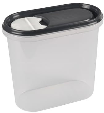 Homéa, Boite Saupoudreuse Plastique 2L 19 x 10,5 x H18 cm Anthracite