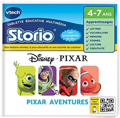 VTech - 233505 - Jeu Educatif Electronique - Storio - Les Héros Pixar - Toy Story - Némo Et Monstres