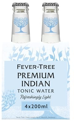 FEVER-TREE - Refreshingly Light Tonic Water - Soda - 6 Packs de 4 bouteilles de 200ml