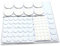 125 Pieces Surface Protector Pads White Coloured Furniture SELF ADHESIVE FELT FLOOR VINYLE TILE Scratch Protection