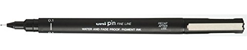 Fina markörer 0,1 mm svart