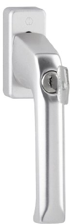 HOPPE Fenstergriff duraplus London in Aluminium natur /abschliessbar/ (Secu100®)