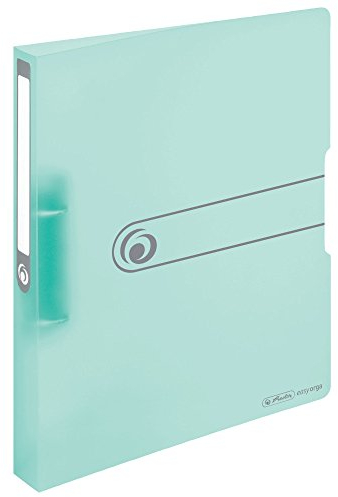 Herlitz Ringbuch A4 PP 2-Ring 3,8cm Pastell transparent minze easy orga to go