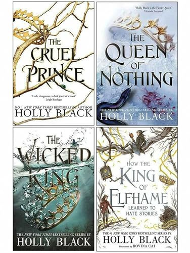 The Folk of the Air Series by Holly Black 4 Books Collection Set (The Cruel Prince, The Wicked King, The Queen of Nothing & How the King of Elfhame Learned to Hate Stories)