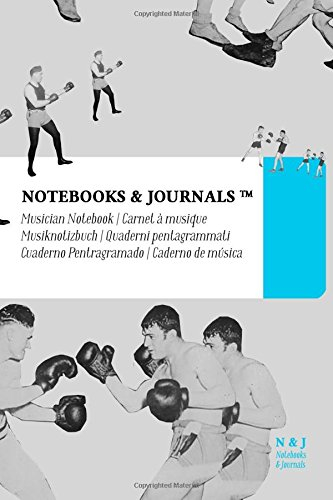 Notenpapier A6 Notebooks & Journals, Boxen (Vintage-Kollektion), Pocket: (Musiknotizbuch, Musiknotenheft, Notenblock, Notenheft) Soft Cover (10.16 x 15.24 cm)