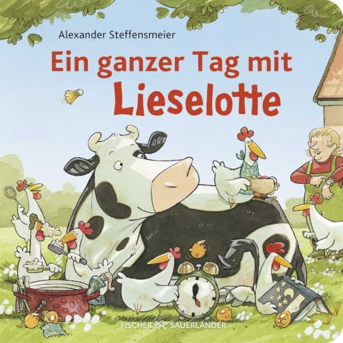 Ein ganzer Tag mit Lieselotte: Pappbilderbuch über den Tagesablauf für Kleinkinder ab 2 Jahren (Pappbilderbücher von Kuh Lieselotte, Band 16)