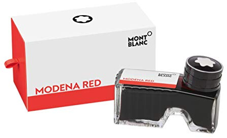 Montblanc Ink Bottle Modena Red 119566 – Premium-Quality Refill Ink in Bright Red for Fountain Pens, Quills, and Calligraphy Pens – 60ml Inkwell