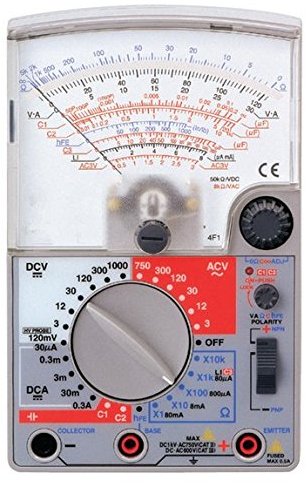 GOWE 26ch Switch Capacitor & Transistor Checker/High Input Impedance 50kohm /Analog Multimeter
