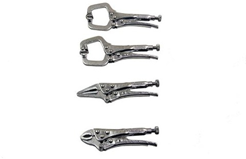 US Pro B1998 Lot de 4 mini étau de soudage avec pinces en C