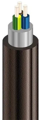 EDELIZON Erdkabel NYY-J 25m 3x1,5 mm² | VDE Starkstromkabel | Verwendung bei Elektroinstallation, im Innen- und Außenbereich, bei direkter Verlegung im Erdreich