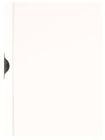 Q-Connect KF00461 Klemm-Mappe/ Klemmmappe A4 Farbe: Weiß