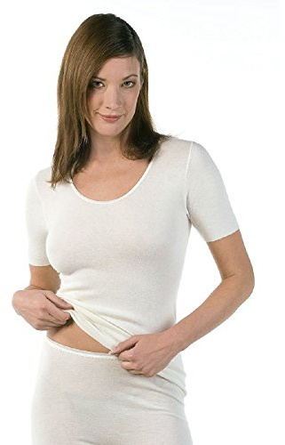 Medima Damen Hemd halbarm - Angora - Baumwolle