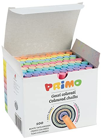 Primo - Erste Schachtel 100 bunte Kreide rund