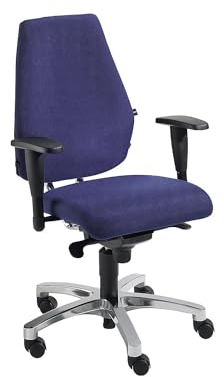 TOPSTAR | Bürostuhl | Punktsynchronmechanik | Flachsitz mit Knierolle und Body Balance Tec® | blau