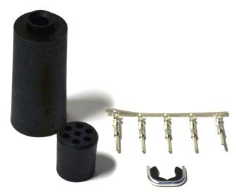 WARN 14469 Accesorio para cabrestante: Enchufe Universal de 5 Cables, Redondo, Color Negro