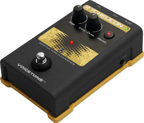 TC Helicon VOICETONE T1 Single-Button Stompbox for Studio Mastered Vocal Tone