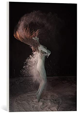 Kunst für Alle Reproduction sur Toile: Scott Michaels Ballet Butoh # 4 - Impression d'art de Haute qualité, Toile sur châssis, Tableau prêt à susprendre, 40x55 cm