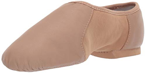 Bloch Women's Neo-Flex Slip-On Leather Jazz Shoes Neoprene Slip-On Split Sole with EVA Forefoot and Heel Pads, High Durability, Superior Fit, Flexibility, Step Dancing