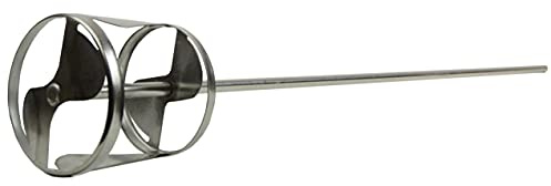 Jiffy Mixer PS-2 for 10-50 Gallon Containers - Made from Stainless Steel for Paint, Concrete, Grout, Dry Materials and Liquids