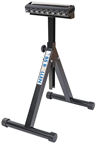 BS Rollen Rollständer Kombi, Tragrolle (Höhe 758 - 1197 mm, bis 200 kg, Rolle: 350 mm, 2-Fuß) ROLLST..KOMBI