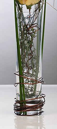 Sandra Rich Glasvase Solifleur klar zylindrisch 20 cm Ø 5 cm Cold Cut