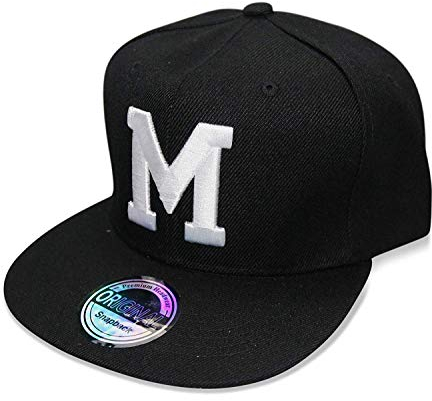 Buchstaben Initialen Snapback Cap Black & White (M)