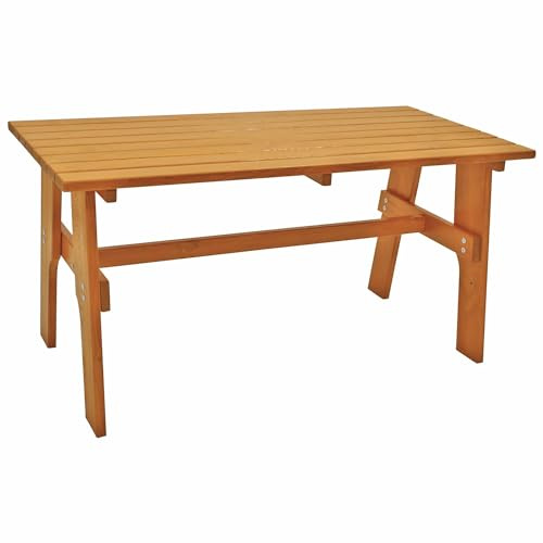 DEGAMO Gartentisch Freital 72x150cm, Massivholz Kiefer, hell lackiert