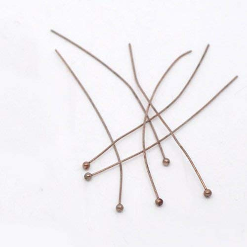 11028/50 stift med runt huvud 50 mm x 0,5 mm x 2 mm – koppar
