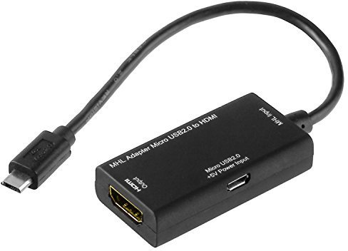 Yayago Câble adaptateur MHL micro USB vers HDMI pour Sony Xperia Z1 Compact D5503 avec chargeur