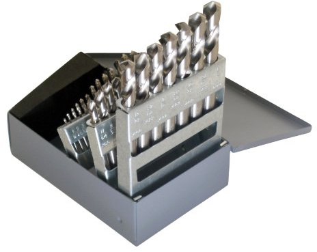 Chicago Latrobe - 69900 157 Series High-Speed Steel Short Length Drill Bit Set with Metal Case 118 Degree Conventional Point, Inch, 29-piece, 1/16 - 1/2 in 1/64 increments