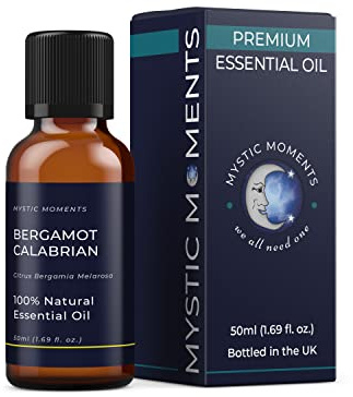 Mystic Moments | Olio essenziale calabrese bergamotto 50 ml - olio naturale per diffusori, aromaterapia e massaggio miscele senza OGM vegano