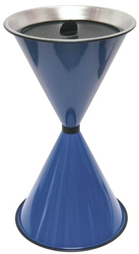 Standaschenbecher Diabola 71x40cm blau SZAGATO | Made in Germany Aschenbecher für draußen mit Deckel Stand outdoor