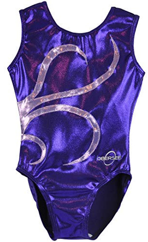 Obersee, Turn-/ Gymnastikanzug für Mädchen, Mädchen, O3GL, Purple Strands, CXS (3-4 years)