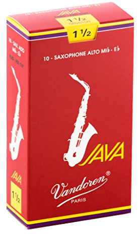 Vandoren Blatt Alt Saxophon Java Filed Red Stärke: 1 1/2