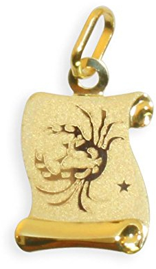 Sternzeichen Anhänger Krebs 14 Karat Gold 585 (213304) Gratis Express Gravur