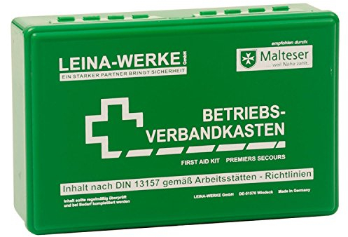 LEINA Betriebsverbandkasten, Inhalt DIN 13157, grün