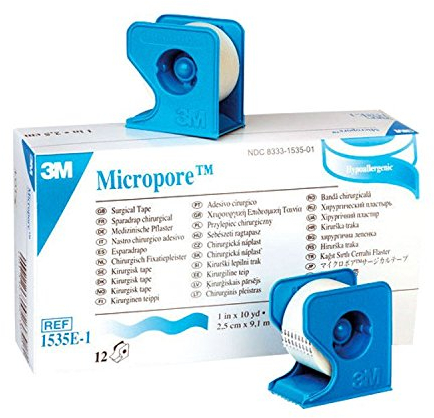MICROPORE Vliespfl.2,5 cmx9,1 m weiss m.Sp.1535-1 12 St