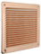 La Ventilazione LAR2323RA Griglia Quadra da Sovrapporre, Rame, 228x228 mm