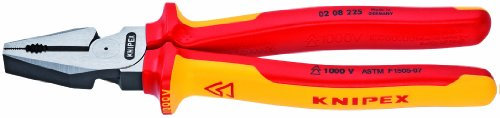 Knipex 02 08 225 SBA 1,000 V aislado alto apalancamiento combinación alicates